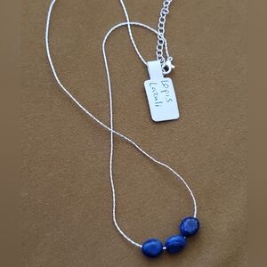 Lapis Lazuli- on a Delicate Silver Chain
